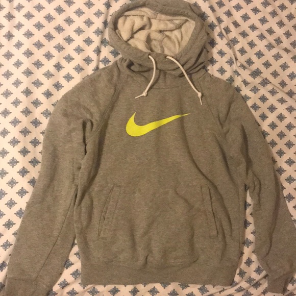 grey and neon hoodie
